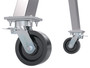 Vestil Aluminum Adjustable Height Gantry Crane with Total Locking Phenolic Casters - 15 Ft. Wide x 12 Ft. Max Usable Height 6,000 lb - Silver