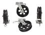Vestil Cast Iron Swivel V-Groove Casters With - 4-Position Lock 8 In. x 2 In. For Aluminum Gantry Crane Models 2,000 lb