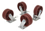 Vestil Ductile Iron Swivel V-Groove Casters - 8 In. x 3 In. For Steel Gantry Cranes 6,000 lb to 8,000 lb