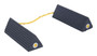 Vestil Rubber Airline Wheel Chock - 6 In. x 18 In. - Black