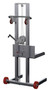 Vestil Aluminum Low Profile Lite Load Lift With Winch Fixed Wheels and Manual Floor Lock - 20 In. x 20 In. Platform 400 lb - Silver