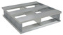 Vestil Aluminum Heavy Duty Half Pallet - 24-1/8 In. x 24 In. x 6 In. 4000 lb - Silver
