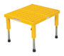 Vestil Steel Adjustable Work-Mate Stand - 23-1/2 In. x 19-9/16 In. x 10-1/2 In. 500 lb - Yellow