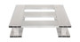 Vestil Aluminum Half Skid Bottom Pallet - 23-7/8 In. x 23-7/8 In. x 5-1/16 In. 4000 lb - Silver