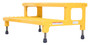 Vestil Steel Adjustable Step Mate Stand - 2 Step 22-7/8 In. x 36-3/16 In. x 15-1/4 In. 500 lb - Yellow