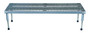 Vestil Stainless Steel Adjustable Work-Mate Stand - 72 In. x 23-1/2 In. x 10-1/2 In. 500 lb - Silver