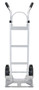 Vestil Aluminum Dual Handle Deluxe Hand Truck with Hard Rubber Wheels - 19 In. x 19-1/2 In. x 51-1/4 In. 500 lb - Silver