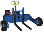 Vestil Steel 190CC Gas Powered Drive and Lift All-Terrain Pallet Truck - 36 In. Long Adjustable Width Forks 2,000 lb - Blue