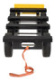 Vestil Steel Six Wheel All-Terrain Dolly - 1,000 lb - Black