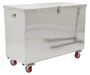 Vestil Aluminum Portable Tool Box with Casters - 24-13/16 In. x 60-3/4 In. x 44-5/16 In. 2500 lb - Silver