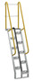 Vestil Galvanized Alternate Tread Stair - 68 Degrees 39-1/2 In. x 23-1/2 In. x 113-3/4 In. 350 lb - Silver