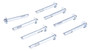 Vestil Steel Concrete Sleeve Anchor Bolts - 8 Pack 1/2 In. x 4 In. - Silver
