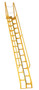 Vestil Steel Alternate Tread Stair - 68 Degrees 78-3/8 In. x 23-1/2 In. x 209-7/8 In. 350 lb - Yellow
