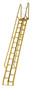 Vestil Steel Alternate Tread Stair - 68 Degrees 78-3/8 In. x 23-1/2 In. x 209-7/8 In. 350 lb - Yellow