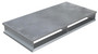 Vestil Aluminum Heavy Duty Solid Top Half Pallet - 24 In. x 48-1/8 In. x 6 In. 4000 lb - Silver