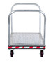 Vestil Aluminum Heavy Duty Dual Handle Tread Plate Platform Truck - 30 In. x 60 In. 3600 lb - Silver