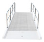 Vestil Steel Removable - 42 In. Height Handrails with 21 In. Welded Mid Rail For Aluminum and Steel Yard Ramp Models