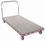 Vestil Aluminum Heavy Duty Tread Plate Platform Truck - 36 In. x 72 In. 3600 lb - Silver