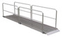 Vestil Aluminum Wheel Walk Ramp Overlapping Style with Handrails - 192 In. x 38 In. 1000 lb - Silver