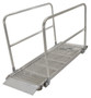 Vestil Aluminum Grip-Strut Walk Ramps with Handrails - 85 In. x 29-3/8 In. 2800 lb - Silver