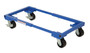 Vestil Steel Adjustable Tote Dolly with - 4 In. Casters 36-1/2 In. x 26-1/2 In. x 7 In. 2000 lb - Blue