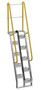 Vestil Galvanized Alternate Tread Stair - 68 Degrees 44-1/2 In. x 23-1/2 In. x 125-7/8 In. 350 lb - Silver