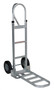 Vestil Aluminum P Handle Hand Truck with Hard Rubber Wheels - 18-1/2 In. x 18-1/2 In. x 52-1/2 In. 500 lb - Silver