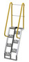 Vestil Galvanized Alternate Tread Stair - 68 Degrees 30 In. x 23-1/2 In. x 90 In. 350 lb - Silver