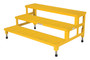 Vestil Steel Adjustable Step Mate Stand - 3 Step 33-7/8 In. x 48-1/2 In. x 22-1/4 In. 500 lb - Yellow