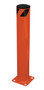 Vestil Steel Pipe Safety Bollard - 36 In. x 5-1/2 In. - Orange