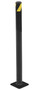 Vestil Steel Pipe Safety Bollard - 24 In. x 1-3/4 In. - Black