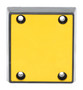 Vestil Plastic Face Molded Rubber Bumper - 11-13/16 In. x 12-13/16 In. x 3-7/8 In. - Black