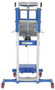 Vestil Aluminum/Steel Manual Hand Winch Lift Truck With Counter Balance - 400 lb - Silver/Blue
