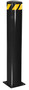 Vestil Steel Pipe Safety Bollard - 48 In. x 8-1/2 In. - Black