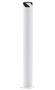 Vestil Steel Pipe Safety Bollard - 62 In. x 6-1/2 In. - White