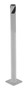 Vestil Steel Pipe Safety Bollard - 24 In. x 1-3/4 In. - Silver
