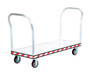 Vestil Aluminum Heavy Duty Dual Handle Tread Plate Platform Truck - 24 In. x 60 In. 3600 lb - Silver