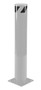 Vestil Steel Pipe Safety Bollard - 42 In. x 6-1/2 In. - Silver