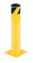 Vestil Steel Pipe Safety Bollard - 24 In. x 4-1/2 In. - Yellow