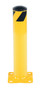 Vestil Steel Pipe Safety Bollard - 24 In. x 4-1/2 In. - Yellow