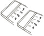 Vestil Aluminum Bolt On Handrail - 16 Ft. For Aluminum Walk Ramps Retro Fit - Silver