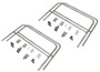 Vestil Aluminum Bolt On Handrail - 16 Ft. For Aluminum Walk Ramps Retro Fit - Silver