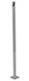 Vestil Steel Pipe Safety Bollard - 42 In. x 1-3/4 In. - Gray Semi Gloss