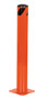 Vestil Steel Pipe Safety Bollard - 36 In. x 4-1/2 In. - Orange