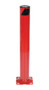 Vestil Steel Pipe Safety Bollard - 36 In. x 4-1/2 In. - Red