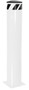 Vestil Steel Pipe Safety Bollard - 48 In. x 8-1/2 In. - White