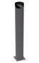 Vestil Steel Pipe Safety Bollard - 48 In. x 6-1/2 In. - Gray Semi Gloss