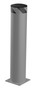 Vestil Steel Pipe Safety Bollard - 42 In. x 8-1/2 In. - Gray Semi Gloss