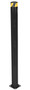 Vestil Steel Pipe Safety Bollard - 62 In. x 4-1/2 In. - Black