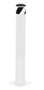 Vestil Steel Pipe Safety Bollard - 36 In. x 4-1/2 In. - White